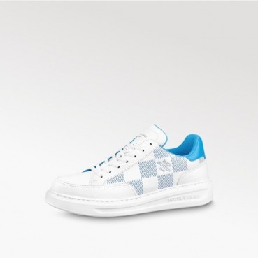 루이비통 남성 블루 스니커즈 - Louis vuitton Mens Blue Sneakers 