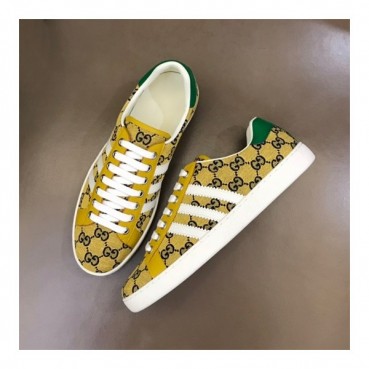 구찌 남/녀 옐로우 스니커즈 - Gucci Unisex Yellow Sneakers
