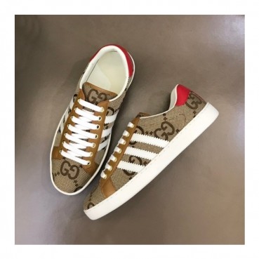 구찌 남/녀 브라운 스니커즈 - Gucci Unisex Brown Sneakers
