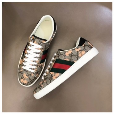 구찌 남/녀 브라운 스니커즈 - Gucci Unisex Brown Sneakers