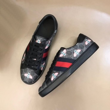 구찌 남/녀 블랙 스니커즈 - Gucci Unisex Black Sneakers