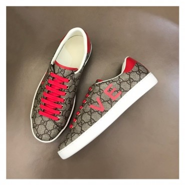 구찌 남/녀 브라운 스니커즈 - Gucci Unisex Brown Sneakers