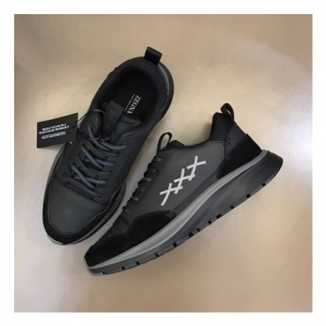 에르메네질도 제냐 남성 블랙 스니커즈 - Ermenegildo Zegna Mens Black Sneakers 