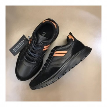에르메네질도 제냐 남성 블랙 스니커즈 - Ermenegildo Zegna Mens Black Sneakers 