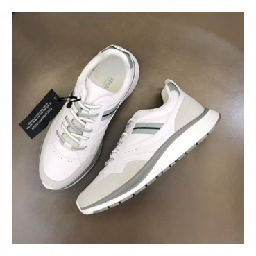 에르메네질도 제냐 남성 화이트 스니커즈 - Ermenegildo Zegna Mens White Sneakers 
