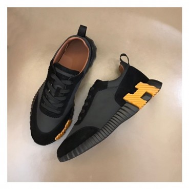 에르메스 남성 블랙 스니커즈 - Hermes Mens Black Sneakers 