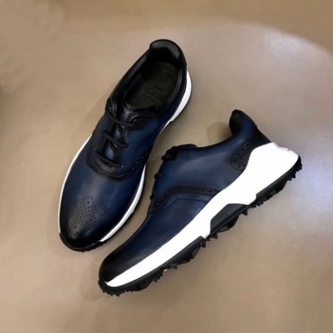 벨루티 남성 네이비 스니커즈 - Berluti Mens Navy Sneakers 