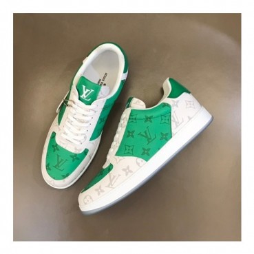 루이비통 남성 그린 스니커즈 - Louis vuitton Mens Green Sneakers 