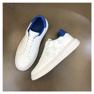 루이비통 남성 블루탭 스니커즈 - Louis vuitton Mens Blue Sneakers 