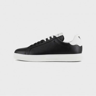 알마니 남성 클래식 블랙 스니커즈 - Armani Mens Black Sneakers 