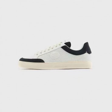 알마니 남성 클래식 블랙 스니커즈 - Armani Mens Black Sneakers 