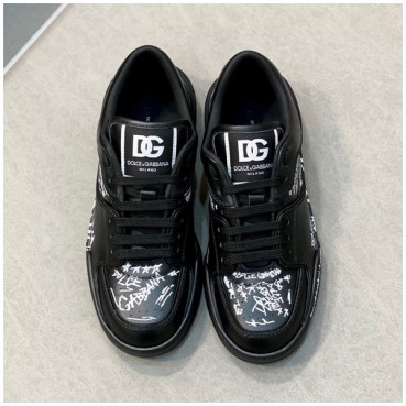 돌체앤가바나 남성 블랙 스니커즈 - Dolc& Gabbana Mens Black Sneakers 