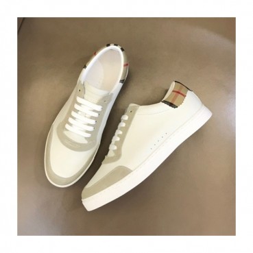 버버리 남성 화이트 스니커즈 - Burberry Mens White Sneakers 