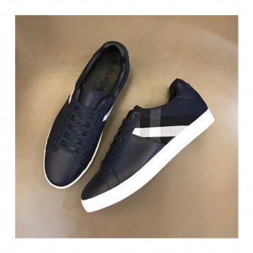 버버리 남성 네이비 스니커즈 - Burberry Mens Navy Sneakers 