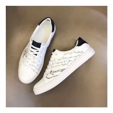 벨루티 남성 시그니처 화이트 스니커즈 - Berluti Mens White Sneakers 