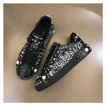 돌체앤가바나 남성 블랙 스니커즈 - Dolc& Gabbana Mens Black Sneakers 