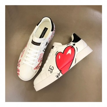 돌체앤가바나 남성 화이트 스니커즈 - Dolc& Gabbana Mens White Sneakers 