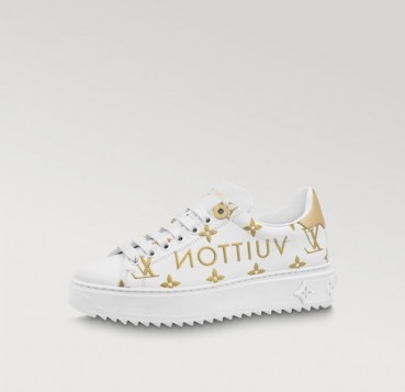 루이비통 남/녀 골드 스니커즈 - Louis vuitton Unisex Gold Sneakers 