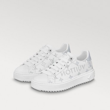 루이비통 남/녀 실버 스니커즈 - Louis vuitton Unisex Silver Sneakers 