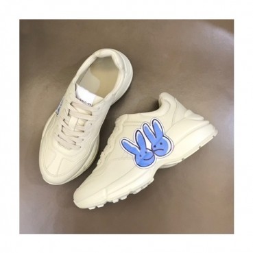 구찌 남/녀 아이보리 라이톤 - Gucci Unisex Ivory Sneakers 