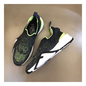펜디 남성 이니셜 블랙 스니커즈 - Fendi Mens Black Sneakers 