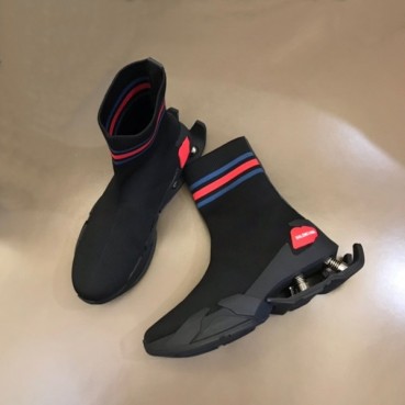 발렌시아가 남성 블랙 하이탑 스니커즈 - Balenciaga Mens Black Sneakers 