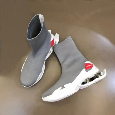 발렌시아가 남성 그레이 하이탑 스니커즈 - Balenciaga Mens Gray Sneakers 