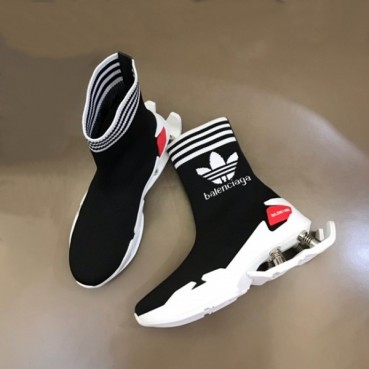 발렌시아가 남성 블랙 하이탑 스니커즈 - Balenciaga Mens Black Sneakers 