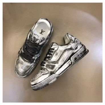 루이비통 남/녀 블랙 스니커즈 - Louis vuitton Unisex Black Sneakers 