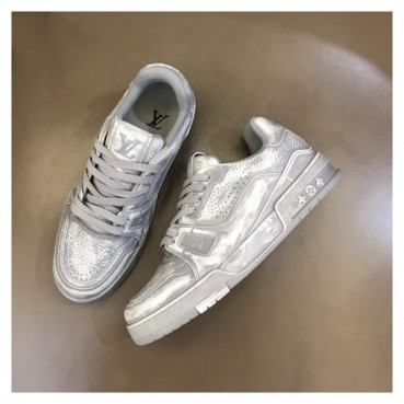 루이비통 남/녀 그레이 스니커즈 - Louis vuitton Unisex Gray Sneakers 