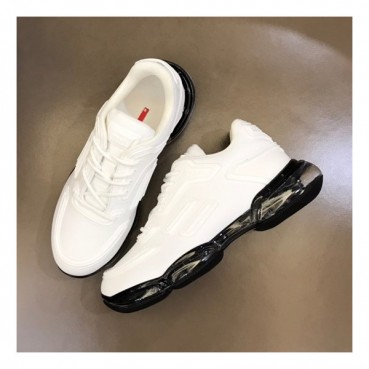 프라다 남성 화이트 스니커즈 - Prada Mens White Sneakers 