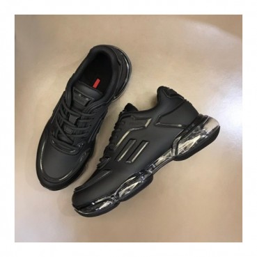 프라다 남성 블랙 스니커즈 - Prada Mens Black Sneakers 