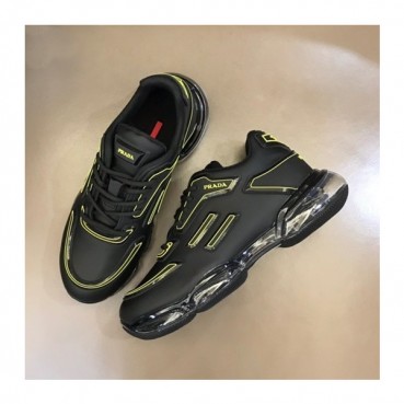 프라다 남성 블랙 스니커즈 - Prada Mens Black Sneakers 