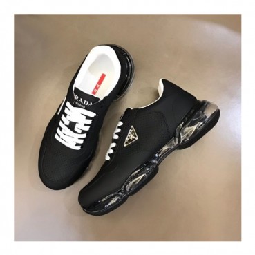 프라다 남성 블랙 스니커즈 - Prada Mens Black Sneakers 
