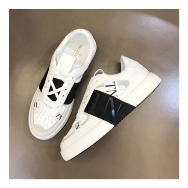 발렌티노 남성 Logo 블랙 스니커즈 - Valentino Mens Black Sneakers 