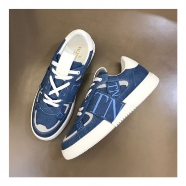 발렌티노 남성 Logo 블루 스니커즈 - Valentino Mens Blue Sneakers 
