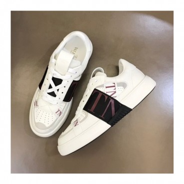 발렌티노 남성 Logo 화이트 스니커즈 - Valentino Mens White Sneakers 