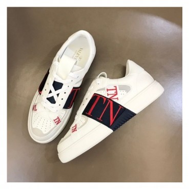 발렌티노 남성 Logo 화이트 스니커즈 - Valentino Mens White Sneakers 