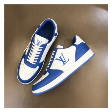 루이비통 남성 블루 스니커즈 - Louis vuitton Mens Blue Sneakers 
