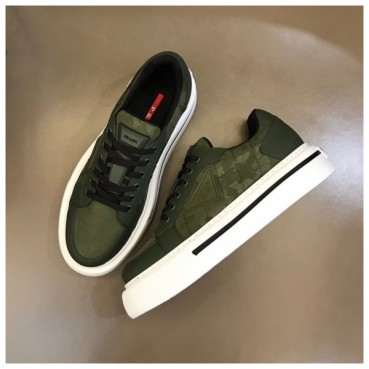 프라다 남성 올리브 스니커즈 - Prada Mens Olive Sneakers 