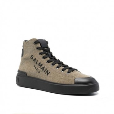 발망 남성 트렌디 카키 스니커즈 - Balmain Mens Khaki Sneakers 