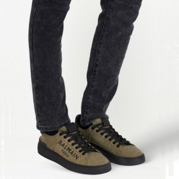 발망 남성 트렌디 카멜 스니커즈 - Balmain Mens Camel Sneakers 