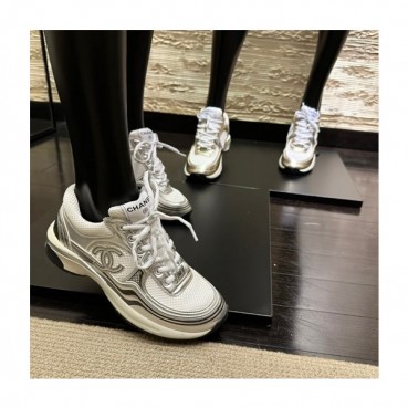 샤넬 여성 화이트 CC 스니커즈 - Chanel Womens White Sneakers 