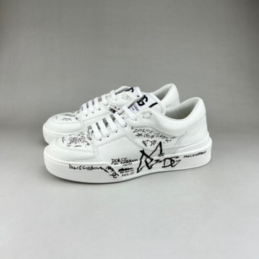 돌체앤가바나 남성 화이트 스니커즈 - Dolc& Gabbana Mens White Sneakers 