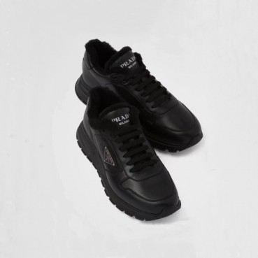 프라다 남성 블랙 스니커즈 - Prada Mens Black Sneakers 