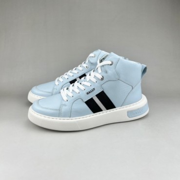 발리 남성 블루 하이탑 스니커즈 - Bally Mens Blue Sneakers 