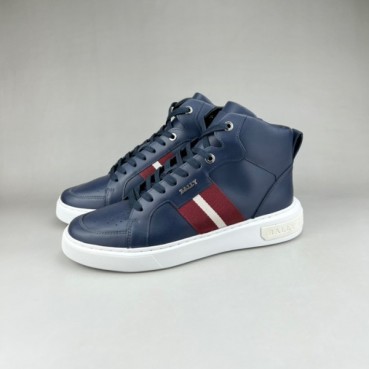 발리 남성 네이비 하이탑 스니커즈 - Bally Mens Navy Sneakers 