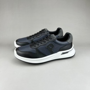 프라다 남성 네이비 스니커즈 - Prada Mens Navy Sneakers 