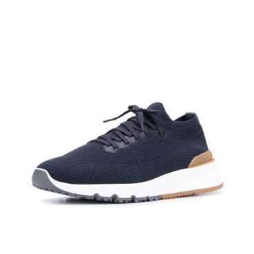 브루넬로쿠치넬리 남성 네이비 스니커즈 - Brunello Cucinelli Mens Navy Sneakers 