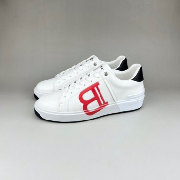 발망 남성 트렌디 화이트 스니커즈 - Balmain Mens White Sneakers 